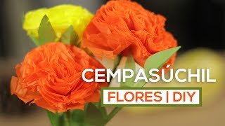 Cómo hacer Flores de CEMPASÚCHIL de papel  DIY [upl. by Yrrot]