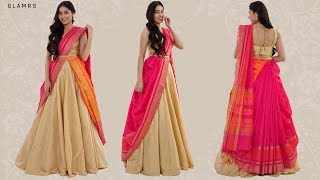 How To Drape Your Saree With A Lehenga  Silk Saree Hack [upl. by Neslund877]