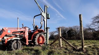 Fencing Our Land With My Homemade Post Knocker [upl. by Franz]