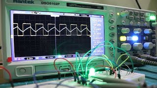 PWM signal generation by 555 timer IC  Explained with Oscilloscope [upl. by Bratton]