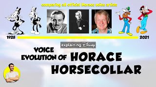 Voice Evolution of HORACE HORSECOLLAR Over 91 Years  CARTOON EVOLUTION [upl. by Annuaerb843]