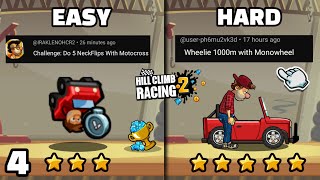 7 Difficult Challenges in HCR2 🫨 4  Hill climb racing 2 [upl. by Akinit]