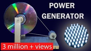 DC motor dynamo  How to make a Power Generator  A easy science project DIY [upl. by Llenrahs688]