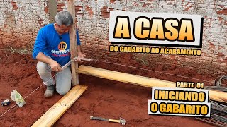 COMO FAZER O GABARITO DA CASA  PARTE 1 [upl. by Ahsini924]