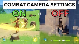 COMBAT CAMERA SETTINGS ONOFF COMPARISON  Genshin Impact [upl. by Nnuahs]