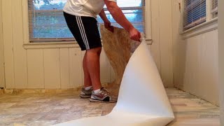 HOW TO INSTALL VINYL FLOORING SIMPLE STEPS TO FOLLOW [upl. by Aneekat77]