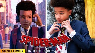 Sunflower  Spiderman Into the Spider Verse  in real life [upl. by Lovering]