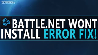 How To FIX BattleNet Installation Error  Quick amp Easy [upl. by Encrata]