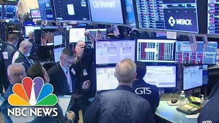 Stock Trading Halted After Markets Plunge At Market Open  NBC News [upl. by Ellicul427]