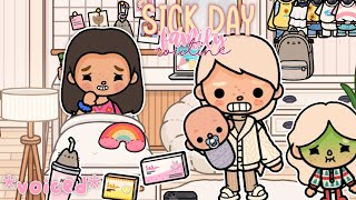 🤕FAMILY SICK DAY ROUTINE🌡  voiced🎙 Toca Boca Roleplay 🌎 [upl. by Airrehs245]