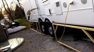 Cost effective winter RV skirting [upl. by Neelsaj]