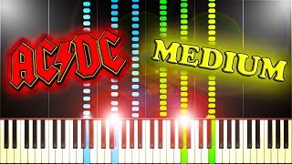 ACDC  HIGHWAY TO HELL  Piano Tutorial [upl. by Correna]