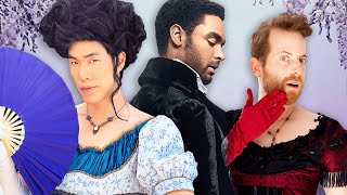 The Try Guys Wear 1800s Bridgerton Dresses [upl. by Bigot701]