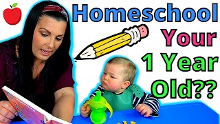 HOW TO TEACH A 1YEAROLD  Homeschool Routine for a 1 Year Old 1215 Months [upl. by Eelydnarb225]