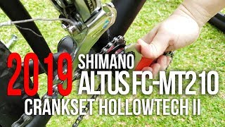 Shimano Altus FCMT210 Hollowtech II Crankset Installation [upl. by Leunamesoj]