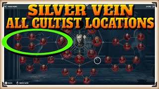 Assassins Creed Odyssey All SILVER VEIN Cultist Locations  Cult Unmasked Trophy  Achievement [upl. by Lenej615]