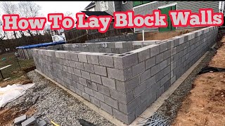 How To Lay Block Walls [upl. by Cornelius254]