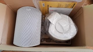 Polk Audio Atrium 4 Outdoor Speakers Unboxing amp Review [upl. by Llehcear83]