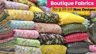 New Designer Bollywood Inspired Fabrics  Fabrics  Boutique Fabrics Wholesaler at Surat [upl. by Yekcaj634]