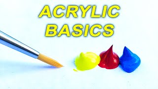 Acrylic Painting TIPS for Beginners  How to GET STARTED [upl. by Nnalyrehc]