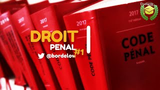 DROIT PENAL Principe de légalité interprétation et application 1 bordelow [upl. by Cristy]