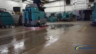 Tennant T7 Rider Floor Scrubber [upl. by Aehsat]