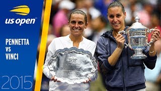 Flavia Pennetta vs Roberta Vinci Full Match  US Open 2015 Final [upl. by Noellyn]