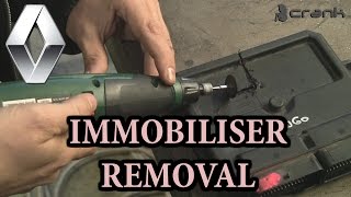 Renault Immobiliser Off Removal Bypass [upl. by Aneehsar]