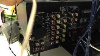 how to hook up wire FM antenna to 75 ohm plug [upl. by Ellerihs580]