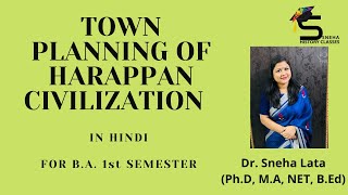 HARAPPAN CIVILIZATION TOWN PLANNINGBY DR SNEHAIN HINDIFOR BA I [upl. by Euqinad383]