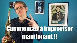 Cours de saxophone  Comment improviser [upl. by Ahsekam583]