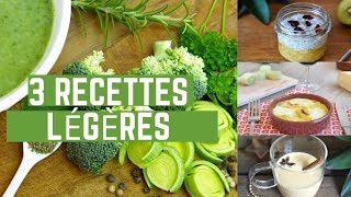 3 RECETTES FACILES POUR MANGER LÉGER APRES LES FÊTES [upl. by Finbur]