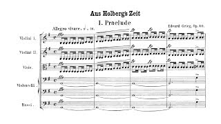 Grieg  Holberg Suite Complete Score [upl. by Ailices]