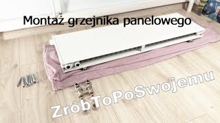 Montaż grzejnika panelowego [upl. by Aihsekram108]