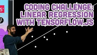 Coding Challenge 104 Linear Regression with TensorFlowjs [upl. by Yrbua]