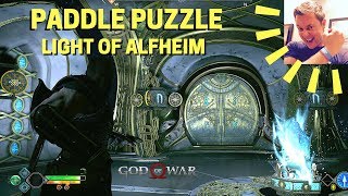 God of War Alfheim Spinning Paddle Puzzle in the Light of Alfheim Dark Temple [upl. by Ilera]