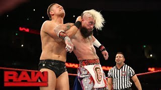 Enzo Amore vs The Miz Raw Sept 11 2017 [upl. by Dietsche]