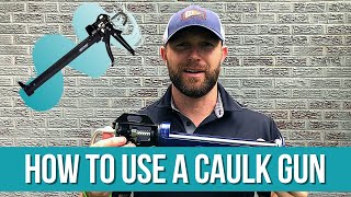 How to Use a Caulk Gun  Beginners Guide [upl. by Lalib]