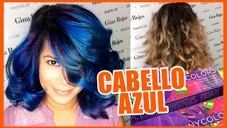 CABELLO AZUL FANTASÍA  Blue Hair Fantasy tutorial CabelloFantasia [upl. by Leahcimnhoj33]