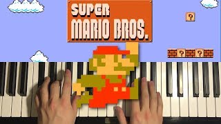 Super Mario Bros  Theme Song Piano Tutorial Lesson [upl. by Wulfe]