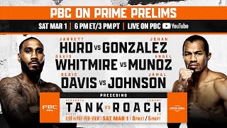 Tank vs Roach FIGHT NIGHT PRELIMS  TankRoach [upl. by Serolod]