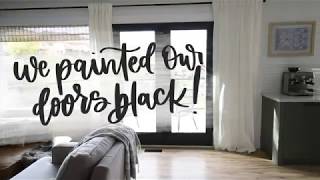 Painting Doors Black Transforms The Space DIY With Paint Sprayer [upl. by Isidor]