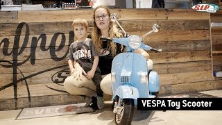 Kinderroller VESPA 12V  Produktvorstellung [upl. by Chemush368]