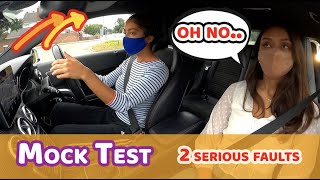 Mock Test The Day Before Her Driving Test  Made 2 Serious Mistakes  Emergency Stop Fail [upl. by Anrak408]