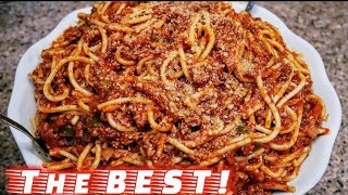 Classic Spaghetti and Meat Sauce  Meat Sauce Recipe  The simple way [upl. by Ennis]