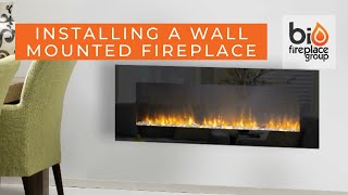 How To Install ANY WallMounted Electric Fireplace  Bio Fireplace Group [upl. by Anilec]