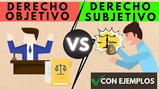 Derecho Objetivo y Subjetivo【 con EJEMPLOS 】 [upl. by Akenna]