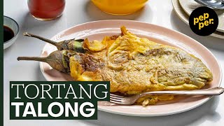 Tortang Talong Recipe How to Make the Best Fluffy Crispy Filipino Eggplant Omelette  Pepperph [upl. by Phelgon]