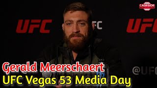 UFC Vegas 53 Gerald Meerschaert Full Media Day Scrum [upl. by Thurnau]