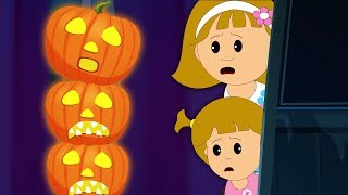 🎃 Five JACKOLANTERNS 🎃 Nursery Rhyme for Kids by Hoopla Halloween [upl. by Volpe]